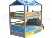 Мебель для детской на заказ "Кровать с Балдахином "Морская""
