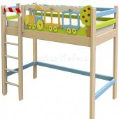 Мебель для детской на заказ "Кровать-чердак "Паровозик""