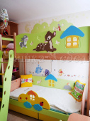Мебель для детской на заказ "Кровать-чердак "Бэмби""