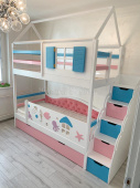 Мебель для детской на заказ "Кровать Домик 1"