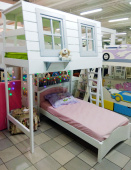 Мебель для детской на заказ "Кровать чердак домик для детей"