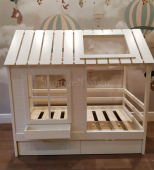 Мебель для детской на заказ "Кровать домик для детей"