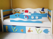 Мебель для детской на заказ "Кровать Для мальчика "Моряк""