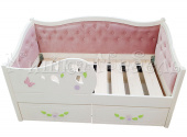 Мебель для детской на заказ "Кроватка для девочки "Весна""