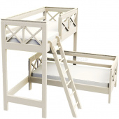 Мебель для детской на заказ "Кровать со смещением "Скандинавская""
