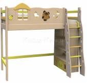 Мебель для детской на заказ "Кровать чердак "Винни Пух""