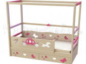 Мебель для детской на заказ "Кровать с балдахином "Принцесса""